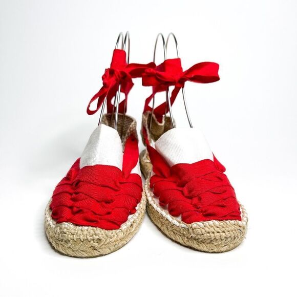 🍋 Hand Made • NEW Women’s Catalan Espadrilles Dali Special Intense Red Sz 39EU - Picture 3 of 9